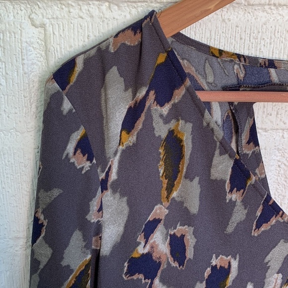 Leith Cut Out Feathers Long Sleeve Mini Dress sz M - Picture 7 of 9